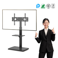 Carro de TV móvil para soporte de TV de pantalla plana LCD LED de 42 a 80 pulgadas con altura ajustable VESA 620x400mm Carro de TV de piso
