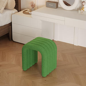 Taburete de Vestir Creativo de Forma Irregular, Suave, para el Hogar, Dormitorio, Entrada, para Cambiar Zapatos - Product Image 2