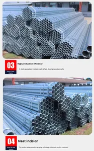 Nhúng nóng & pre-mạ kẽm ống thép liền mạch 4/6 inch <span class=keywords><strong>MS</strong></span> ống, ASTM A53, BS 1387, ISO 9001 chứng nhận - Product Image 3