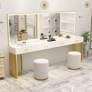New Arrival Hair Salon <b>Mirror</b> with <b>Table</b> Simple Makeup <b>Table</b> with <b>Mirror</b> Make-up <b>Table</b> - Product Image 4