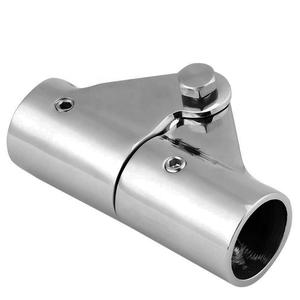 Connecteur pivotant pliable sur mesure en acier inoxydable 316 pour tube de rail de <span class=keywords><strong>bateau</strong></span>, raccords articulés pour tube de bimini pour yacht marin - Product Image 1