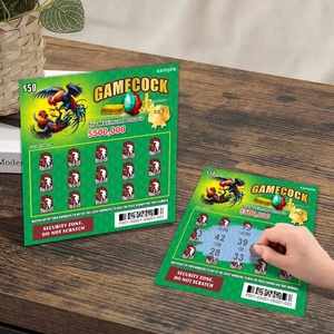 Impression de loteries haute définition, conception personnalisée gratuite, style jeu d'argent, impression numérique à revêtement UV pour l'Afrique - Product Image 2