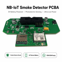 NB IoT Duman Dedektörü PCBA Kartı Fotoelektrik Sensör Pilli Yangın Alarmı Devre Kartı Bulut Uzaktan Uyarı ODM OEM