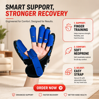 Gant robotique certifié ISO Leyidi pour la rééducation des doigts des patients hémiplégiques, appareil d'exercice électrique pour les mains