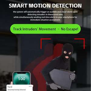 Cámara de Seguridad V380pro para Exteriores, 12MP, Panel Solar, Seguimiento Automático, Detección de Movimiento, Alarma, 3 PTZ, 3 Lentes, Control en la Nube, 4G, Wifi - Product Image 4