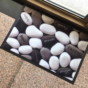 Alfombras de Fieltro de Poliéster Impresas Personalizadas con Inyección de Tinta, Alfombrillas de Vinilo Plástico con Respaldo de PVC - Product Image 1