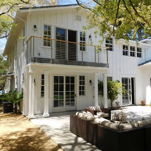 Barandilla de barra redonda de acero al carbono de acero inoxidable con balaustrada de escalera Personalización de balcón moderno - Product Image 2