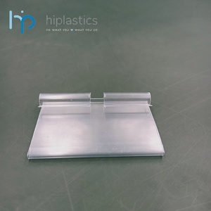 Nhựa Nhựa PVC Hồ Sơ Đùn Giá Rõ Ràng Tag Nhãn Chủ Sở Hữu Dải Dữ Liệu Clip Cho Dây Mát Kệ Kim Loại Móc Thùng - Product Image 5