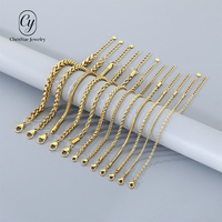 Bracelet unisexe réglable en acier inoxydable, motif corde torsadée, panier de fleurs et chaîne serpent ronde, style minimaliste, bijou de main tendance