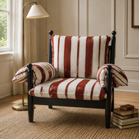 Fauteuil inclinable d'appoint style nordique Wabi-Sabi, chaise de loisirs moderne en bois massif rembourrée pour salon et mobilier de maison