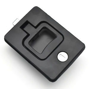 XK117 Black <strong>Panel</strong> Steel Zinc Die-Casting Housing Powder Coated Car Bus Luggage Storehouse Safety Recessed <strong>Door</strong> Paddle Lock <strong>Latch</strong> - Product Image 1