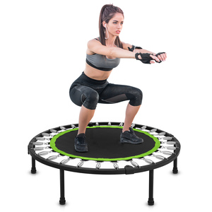 Minitrampolín con borde de esponja, trampolín redondo de seguridad, <span class=keywords><strong>Protector</strong></span> de resorte, 38-48 pulgadas - Product Image 1