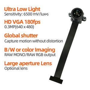 Module de caméra HD grand angle pour photographie aérienne de drone, détection de mouvement, obturateur global 0,3 MP, 180 ips, SC035HGS - Product Image 2