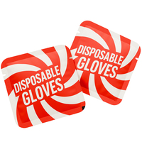 Gants transparents jetables avec emballage personnalisé pour les magasins de charcuterie, couper la viande, couper le fromage et trancher les aliments