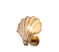 Lampe de salle de bain en cristal, décoration d'intérieur, lampe murale de chevet en cuivre montée en coin