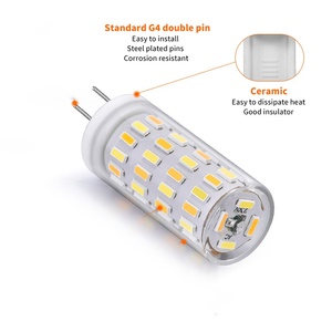 <span class=keywords><strong>Ampoule</strong></span> <span class=keywords><strong>LED</strong></span> <span class=keywords><strong>G4</strong></span> SMD 3-en-1 de qualité supérieure, 60 <span class=keywords><strong>LED</strong></span>, dimmable, 4000K, AC 230V, certifiée CE, en silicone, résidentielle, IRC 80 - Product Image 2