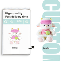 Peluche personnalisée, poupée en peluche sur mesure, adorables peluches douces, faible MOQ, 20 cm, peluches de dessin animé faites à la main, poupées Kpop