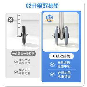 Déambulateur médical Jianghao avec accoudoirs et roues pour le soutien à la mobilité des personnes âgées - Product Image 3