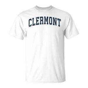 Camiseta Clermont Florida Fl Vintage Sports Navy Premium - Product Image 1