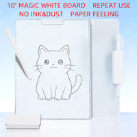 Tableau magnétique effaçable portable de 10 pouces à microcapsules, protection oculaire, bloc-notes réutilisable, accessoires pédagogiques scolaires