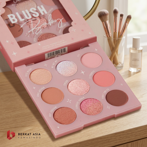 Funda de Cartón Biodegradable Personalizada con Recorte de Espejo para Empaque de Paleta de Sombras de Ojos Multicolor - Product Image 2