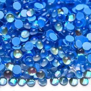 Strass en cristal Oleeya, 1440 pièces, petit paquet, perles demi-rondes, strass sirène en verre, strass non thermocollants pour nail art - Product Image 3