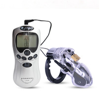 Cage de chasteté électrique pour homme, dispositif pour pénis, pour usage adulte - 100% étanche, accessoire BDSM