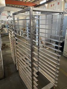 فرن بخار دوار بقوة 220 فولت يعمل بالغاز/الكهرباء/الديزل مع صواني جديدة من الفولاذ المقاوم للصدأ عالي الإنتاجية لطحن الدقيق وخبز الفواكه - Product Image 4