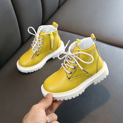 Новое поступление 2021, модные трендовые весенние черные, белые, желтые ботинки челси для мальчиков и девочек, детские ботинки с мехом