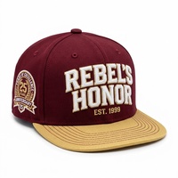 Gorra de Béisbol Personalizada de 6 Paneles con Visera Plana, Estilo Hip Hop, Unisex, Ajustable, Bordada
