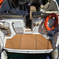 Tapis de plateforme de bain pour bateau 1995 Silverton 38 Express, en mousse EVA, imitation teck, style SeaDek MarineMat, auto-adhésif