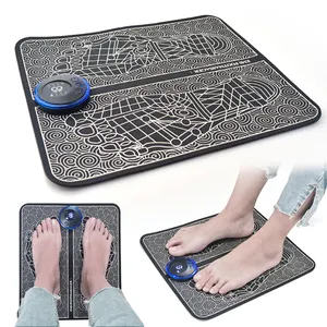 Atacado Portátil Dobrável Ems Foot Massage Pad Relaxe Usb Remoto Elétrica Pé Circulação Reflexologia Massager Mat