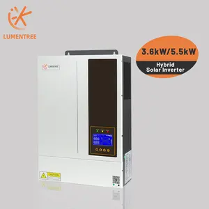 Inversor Solar híbrido de 5,5 kW, con controlador de carga Mppt, paquete de batería, precio al por mayor, inversor de energía Solar fuera de red