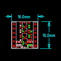 Módulo de Interfaz Bidireccional de 4 Canales, Conversor de Nivel Lógico I2C 3.3V-5V, Placa de Desarrollo 28800bps 15x13mm para