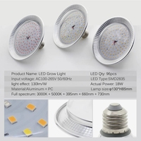 Ampoule LED E27 18W à spectre complet, type Phytolamp, pour plantes, fleurs, serre, culture hydroponique