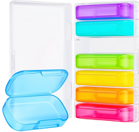 Boîte à pilules empilable en plastique, organisateur multi-couches, étui à médicaments portable, porte-comprimés transparent coloré, taille compacte