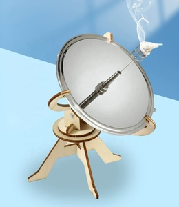 Modèle pédagogique d'allumeur solaire en bois (modèle de réchaud solaire) – Équipement de démonstration du principe de focalisation par miroir concave pour l'école primaire - Product Image 5