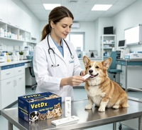 Rapid Test Kit for Detecting Anaplasma Ehrlichia CDV/CAV/CIV/CPIV in Dog Blood Veterinary Instrument for Pet Care
