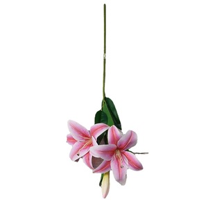 Flores Artificiales de Lirio de Seda Realistas para Decoración de Bodas y Hogar, Moldeadas por Inyección YG LILY - Product Image 5
