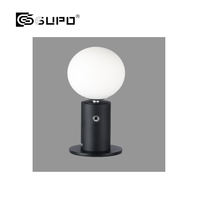 Lampe de présentation LED sans fil 2W rechargeable en forme de bougie, mini projecteur vertical avec contrôle tactile et port Type-C pour décoration de vitrine