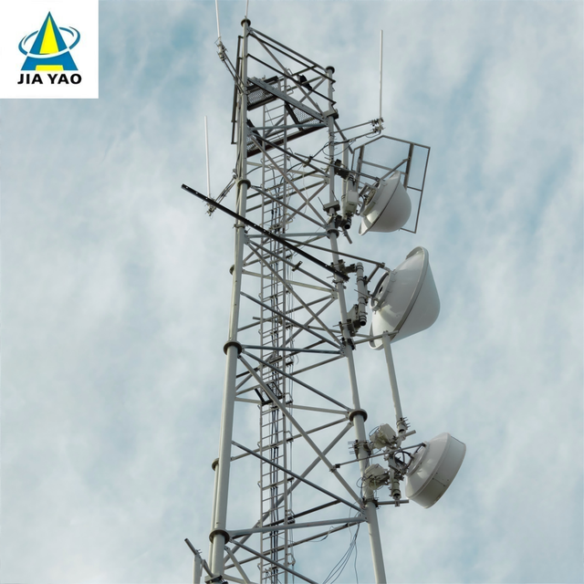 25m 33m 55m 60Meter Powder Coated 3 Tube Telecom Tower Sleek Design for Business District