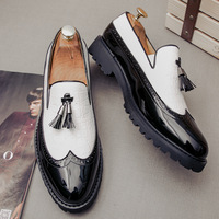 Chaussures habillées formelles pour hommes de grande taille, style britannique, motif sculpté, légères, chaussures de mariage avec livraison DDP