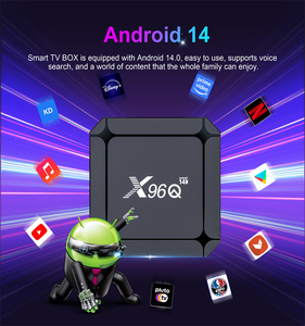 Factory X96Q RK3518 2G 16G Smart TV BOX Android 14/<span class=keywords><strong>2</strong></span>,4G 3,0G/5G WiFi6 Usb Quad Core Set-top Box para películas 4K HD Video en IP-TV - Product Image 2