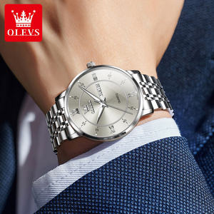   Reloj de Cuarzo de Alta Calidad con Logotipo Personalizado OEM ODM 3680, Reloj de Negocios Luminoso, Resistente al Agua, con Movimiento de Acero Inoxidable - Product Image 4