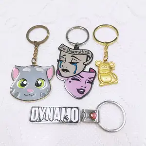 Pinsback cartoon grey wolf wholesale Hot selling promotion gifts Pleasant Sheep diy logo custom 3d metal forklift keychain