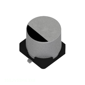 Condensateur original CAP ALUM 33UF 20% 35V SMD à montage en surface 33 uF 35SJV33M6.3X8 - Product Image 1
