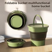 Seau pliant de camping en plein air de grande capacité en plastique extra épaissi baignoire de lavage de voiture seau de pêche domestique portable pour voiture