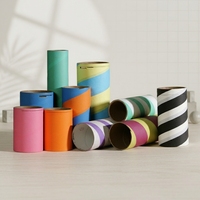 Tube en carton texturé haute vitesse 200g 74x4.5x270mm à âme lourde anti-vibration, concentricité exacte, approvisionnement direct