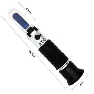 Réfractomètre portable en ligne pour miel et <span class=keywords><strong>confiture</strong></span>, 58~92% Brix / 38-43 Be (Baume) / 12-27% eau - Product Image 4