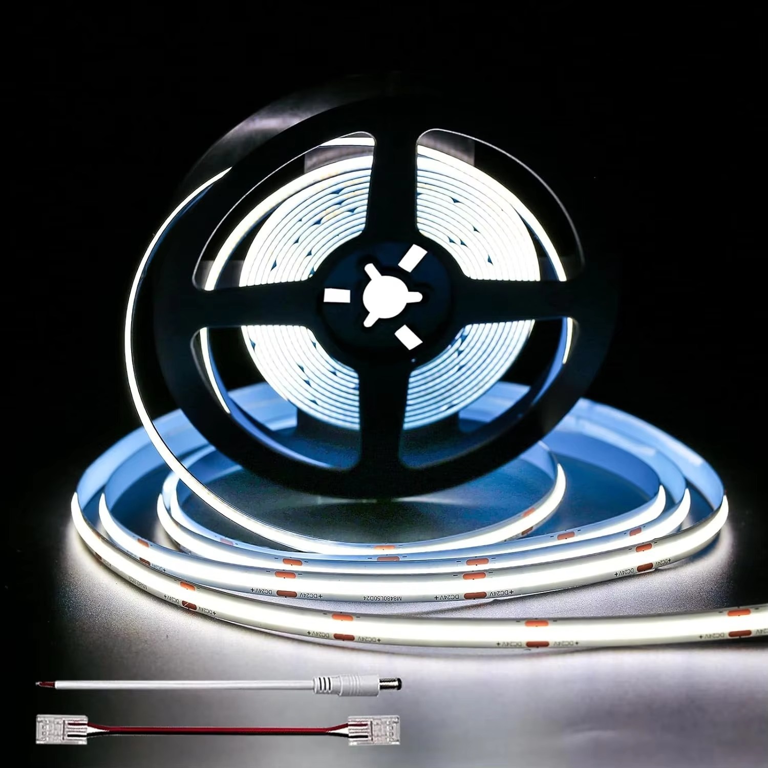 COB LED Strip Light DC12V 24V COB Strip Light 320LEDs/m for Mirror Lighting Room Atmosphere Decoration Mirror Decor Led Strip